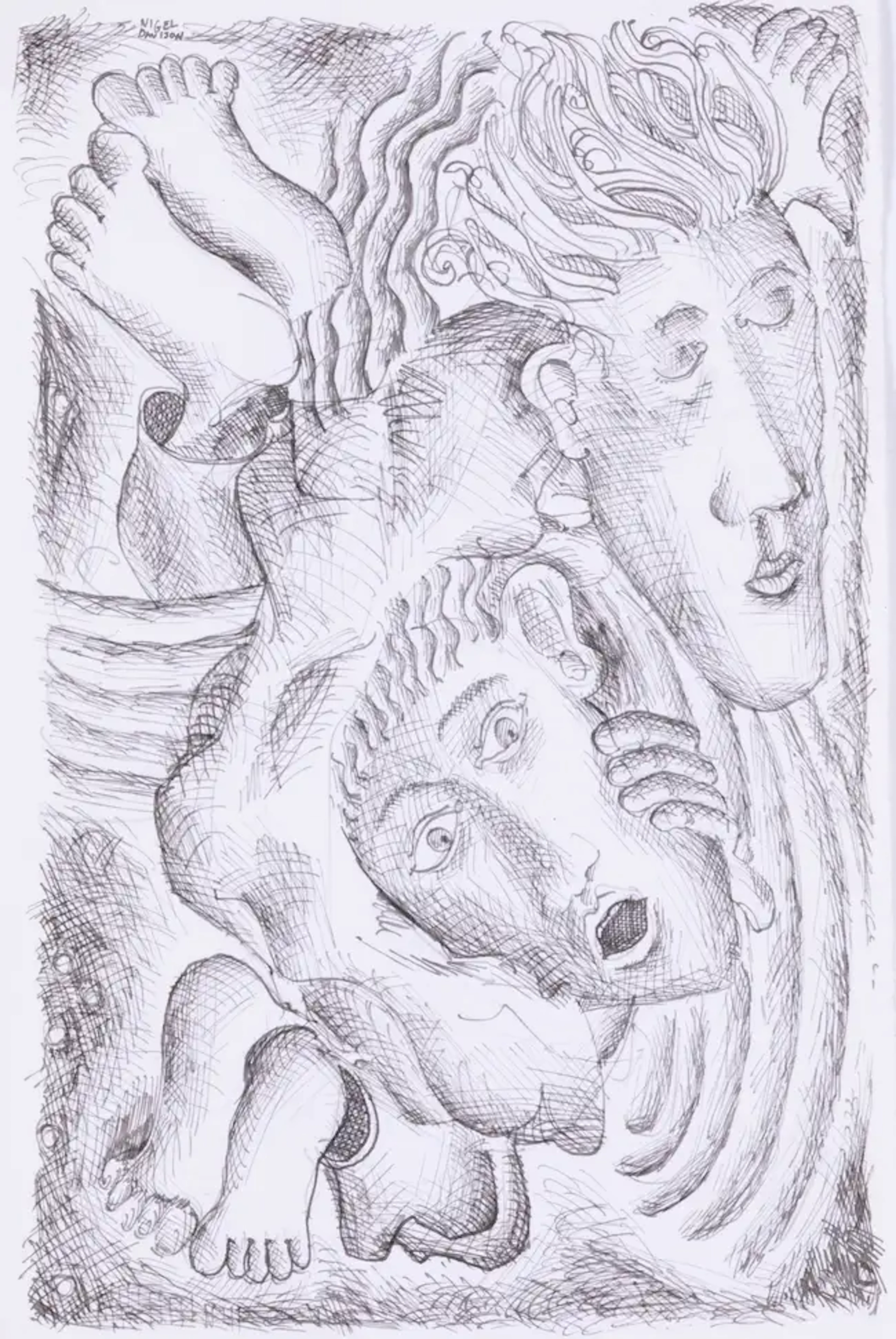Circle Press.- Davison (Nigel) Pagina Tertia de Deluvio Noe, one of