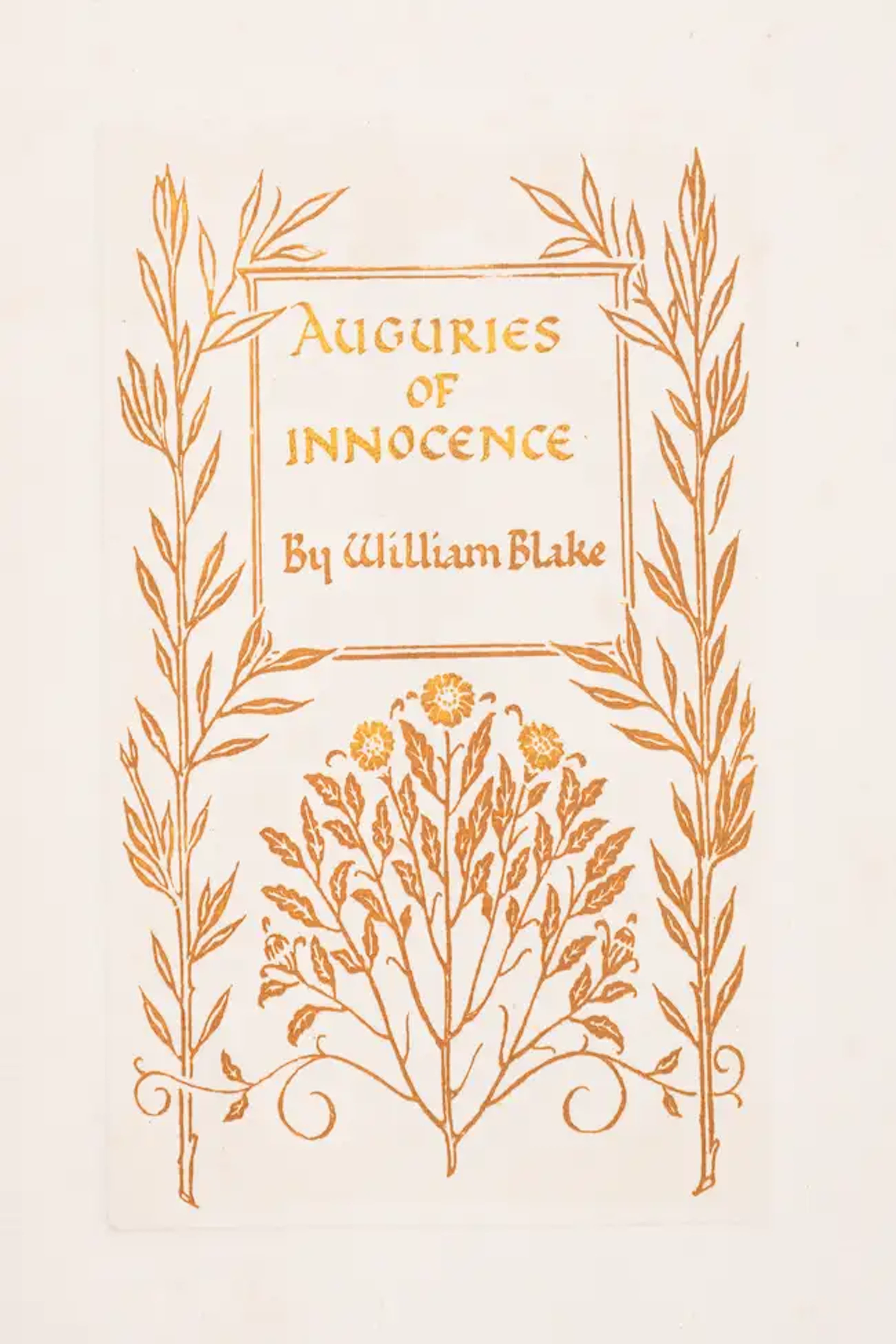 Pear Tree Press.- Blake (William) Auguries of Innocence, one of 70