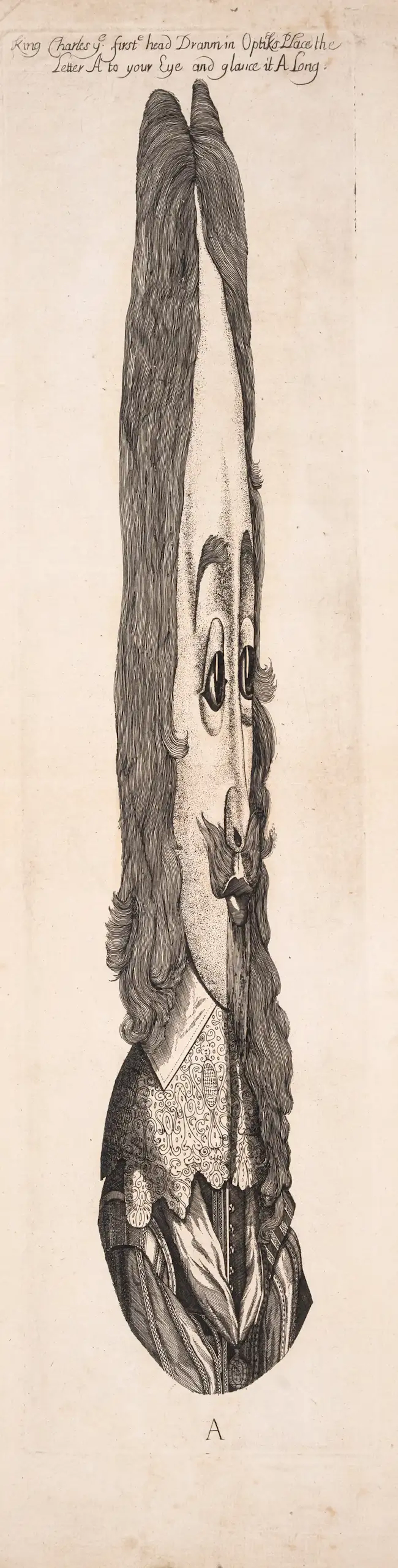 English School (probably 18th century) King Charles ye firste head