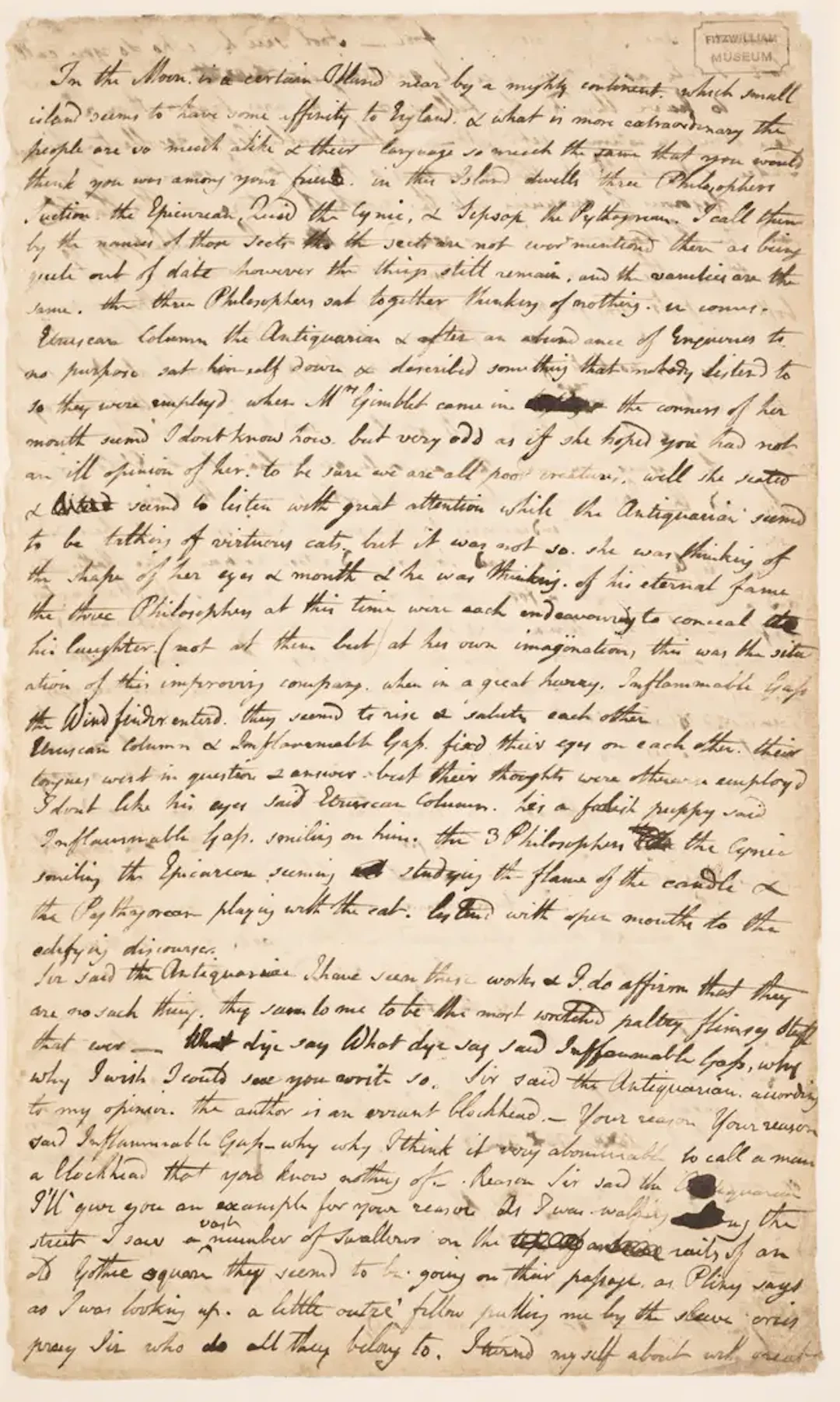 Blake (William) An Islan in the Moon, one of 775 copies, Cambridge