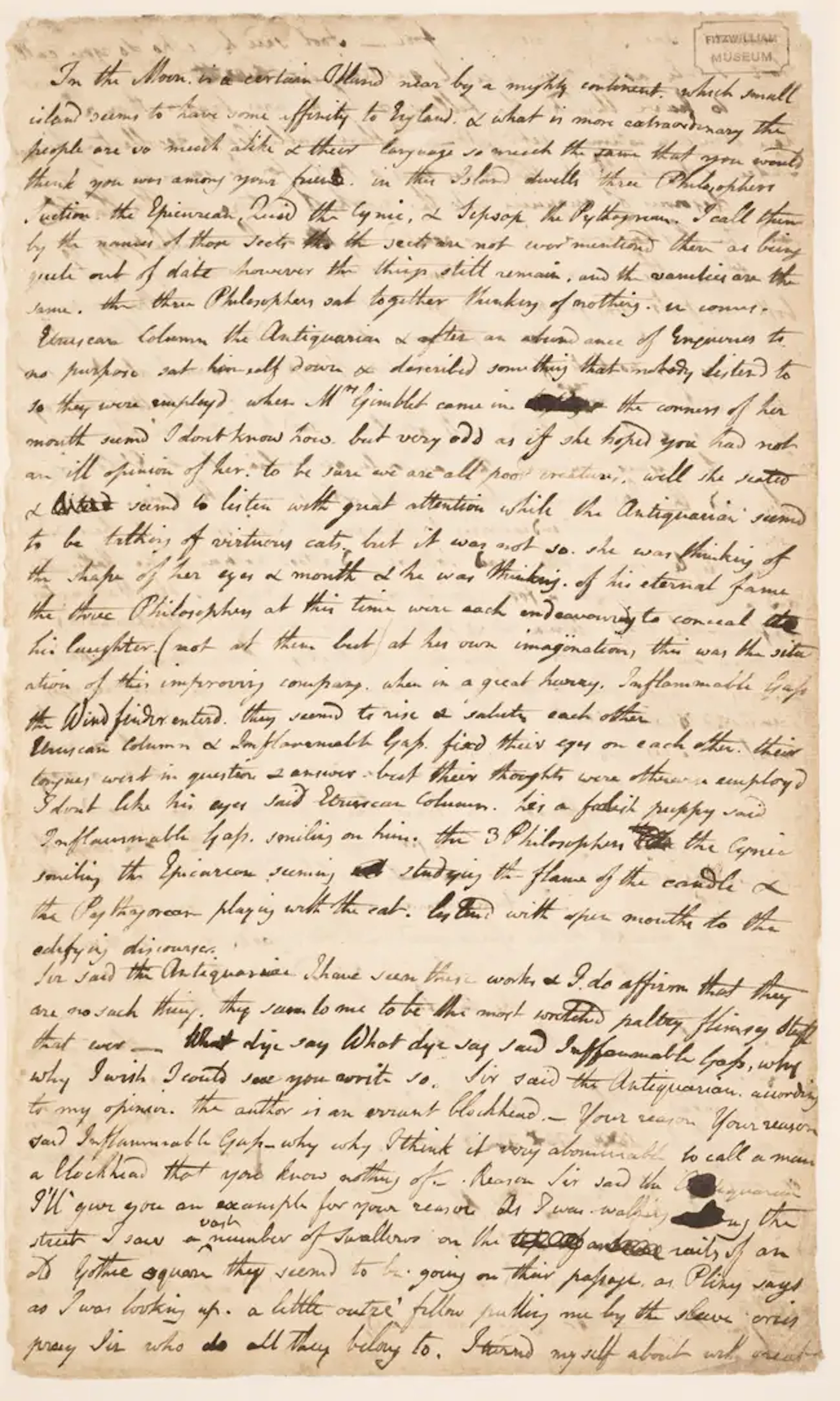 Blake (William) An Islan in the Moon, one of 775 copies, Cambridge