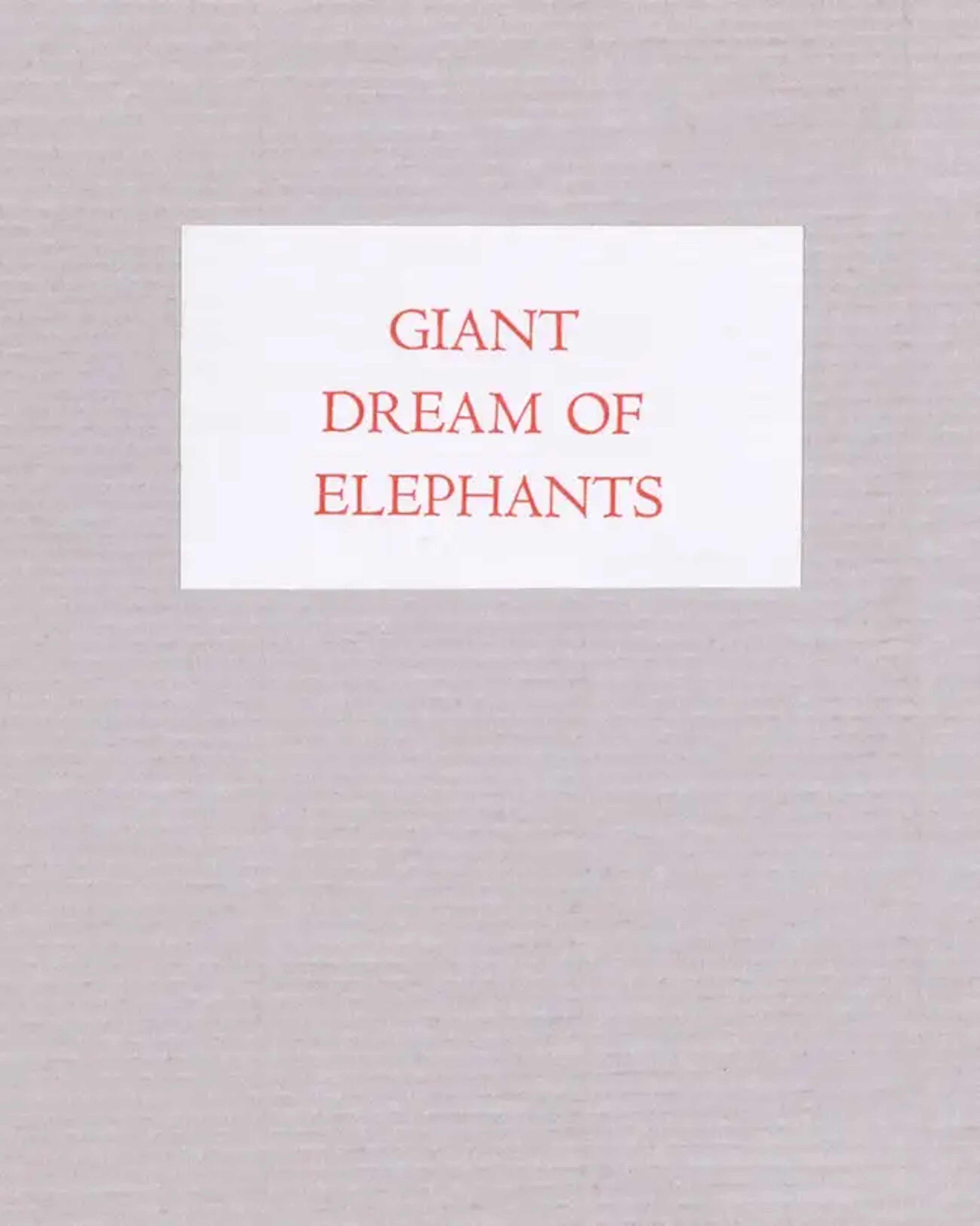 Morrigu Press.- Hughes (Ted) Giant Dreams of Elephants, one of 75