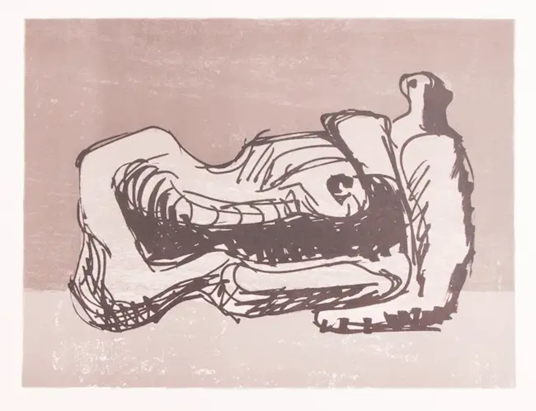 Henry Moore (1898-1986) Reclining Nude (Cramer 366)