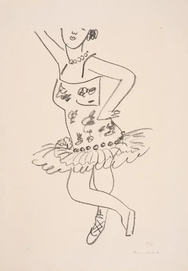 Henri Matisse (1869-1954) Danseuse Cambrée au Visage Coupé (Duthuit 491)