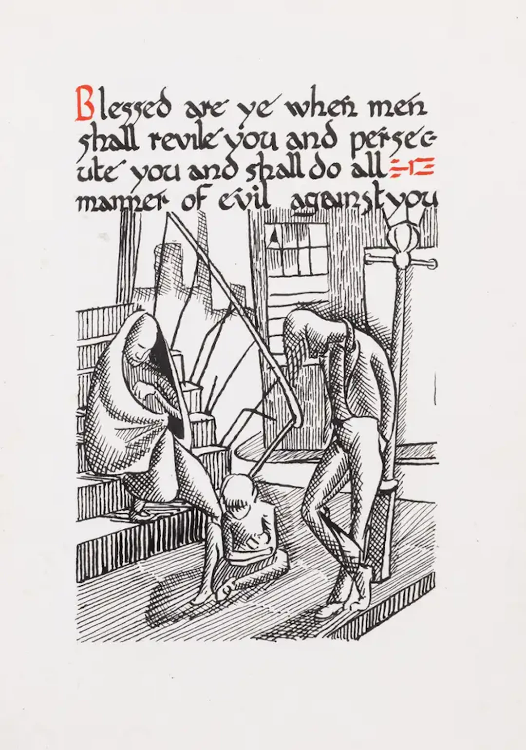 Bible.- In the Beginning was God, manuscript, numerous pen and ink