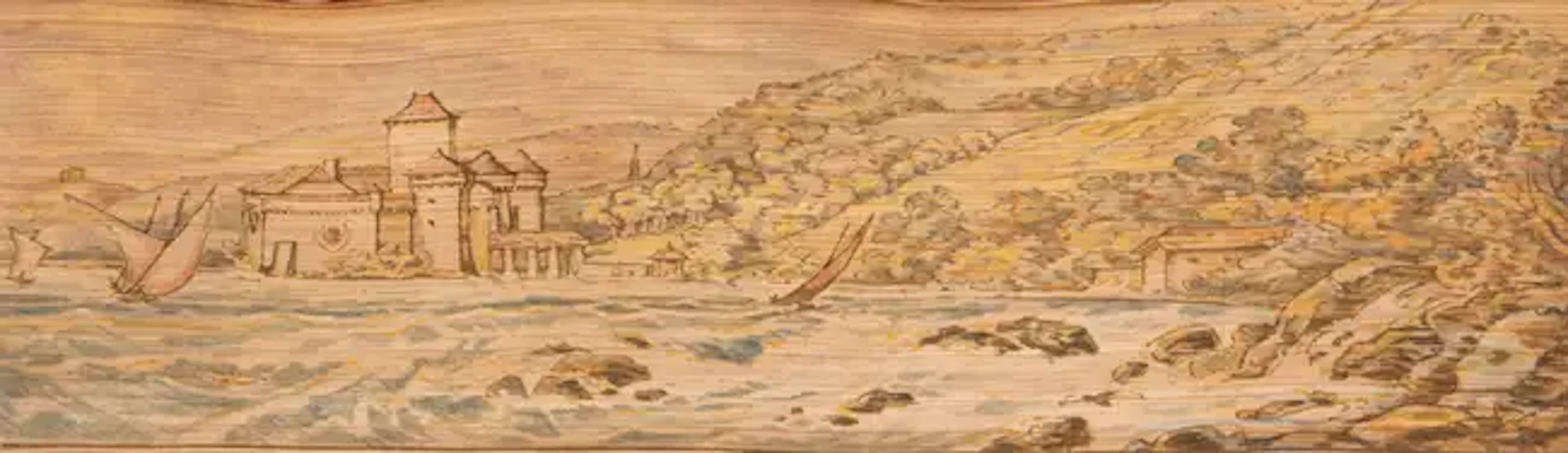 Fore-Edge painting.- Byron ([George Gordon Noel], Lord) The Works