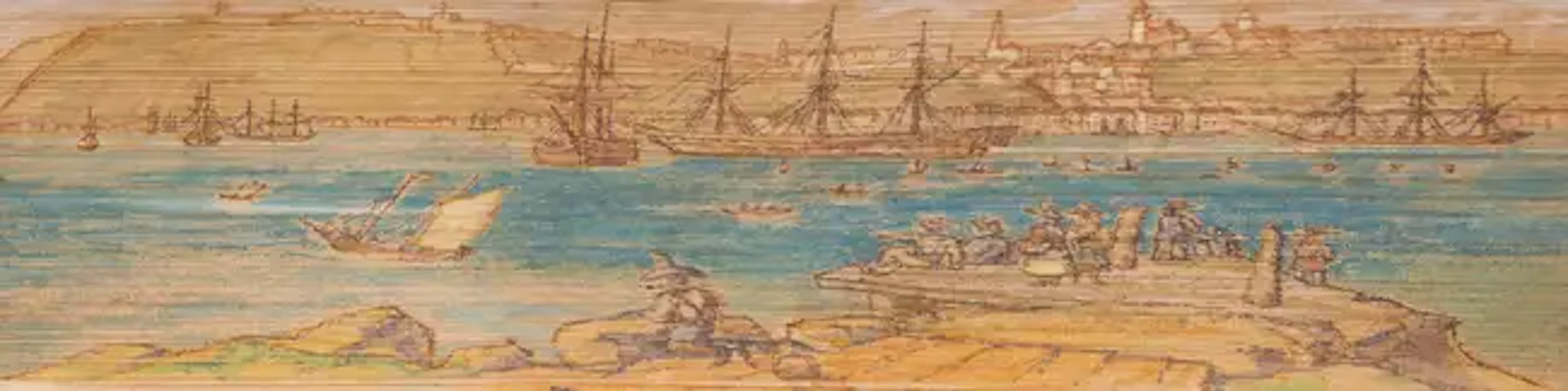 Fore-Edge painting.- North America.- Macpherson (James) The Poems