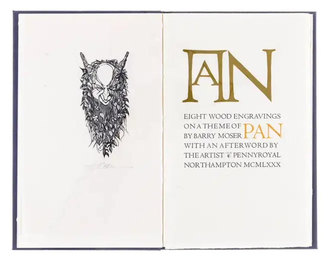 Pennyroyal Press.- Moser (Barry) Pan: Eight Wood Engravings on a Theme