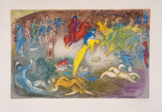 Marc Chagall (1887-1985) Enlèvement de Chloé, from Daphnis et Chloé
