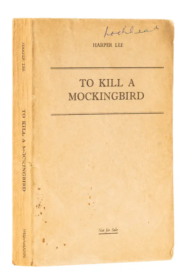 Lee (Harper) To Kill a Mockingbird, English uncorrected proof, Heinemann