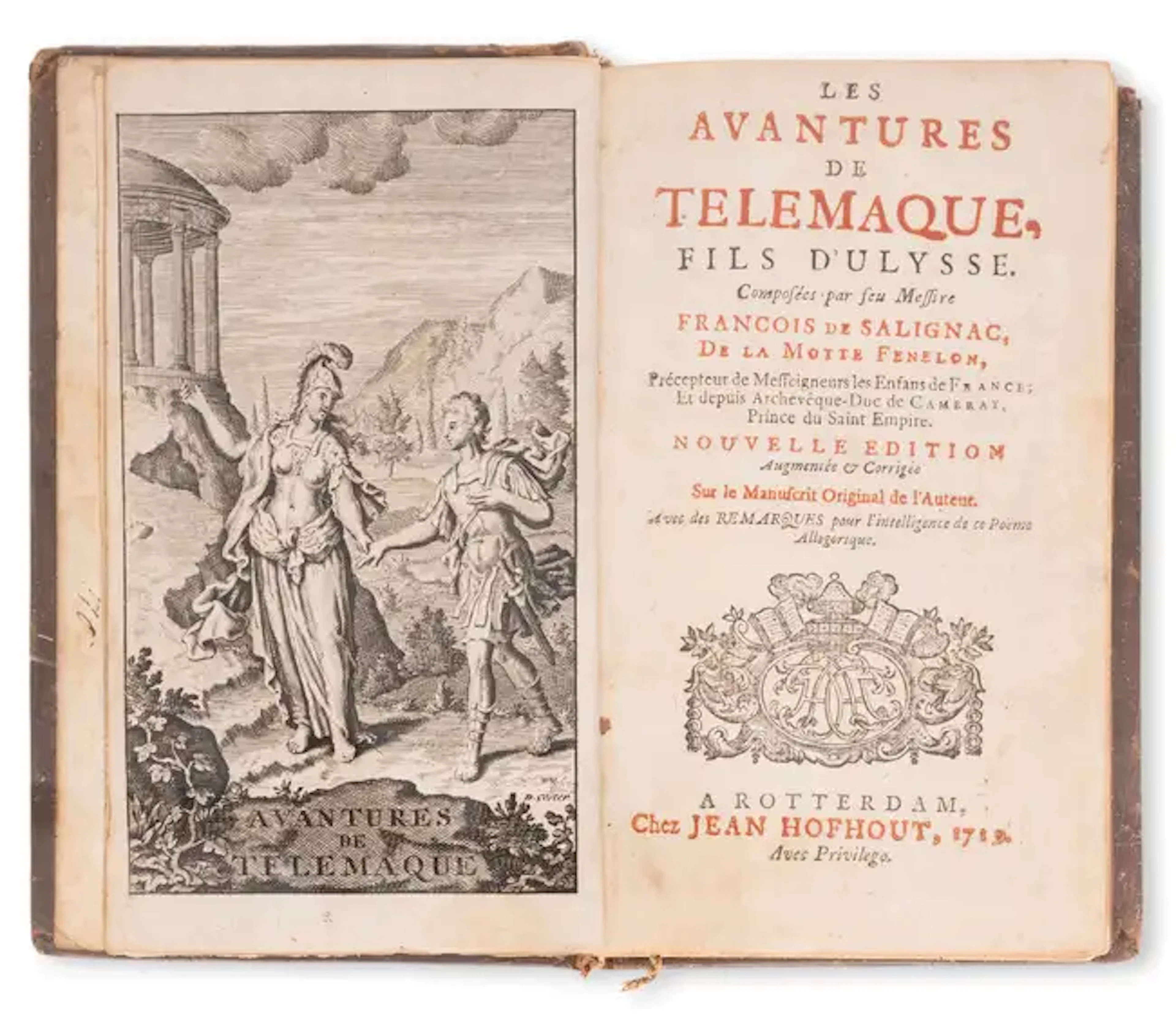 Fénelon (François de Salignac) Les Avantures de Telemaque, fils d'Ulysse
