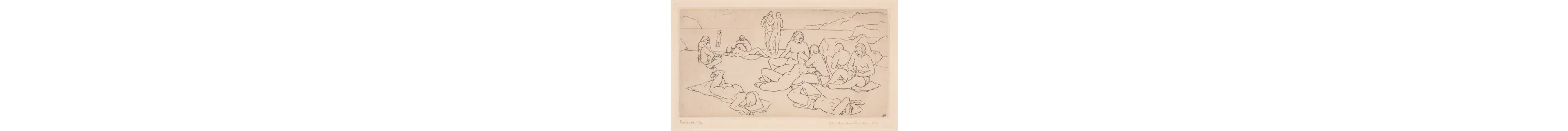 Buckland Wright (John) Baignade (Bathers), drypoint, 1933; and 3 others (4)
