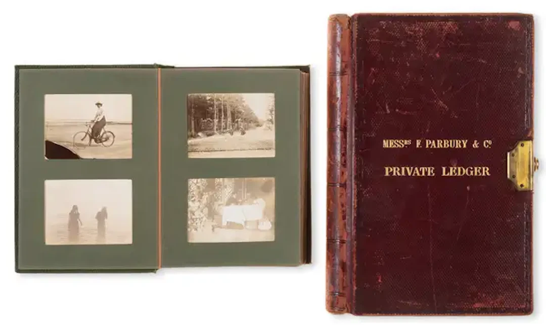 Parbury family.- Archive, comprising: 7 vol. accounts ledgers (both