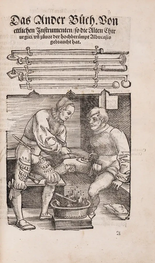 Field surgery.- Gersdorff (Hans von) Feldtbuch der Wund-Arzney, enlarged