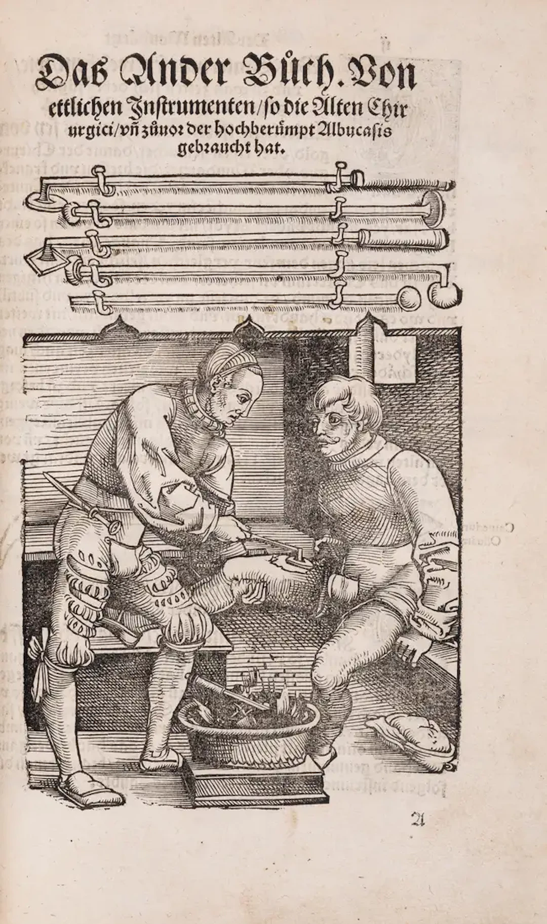 Field surgery.- Gersdorff (Hans von) Feldtbuch der Wund-Arzney, enlarged