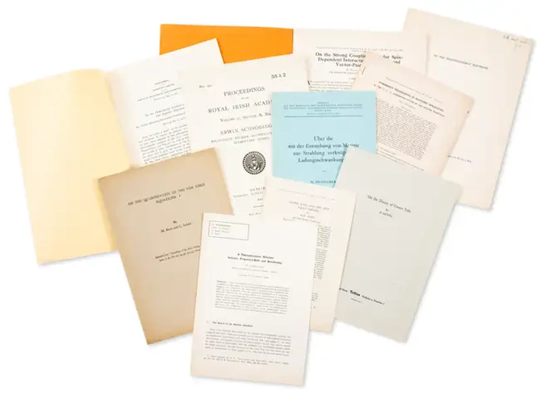 Physics.- Alfven (Hannes), Niels Bohr, Max Born, Werner Heisenberg