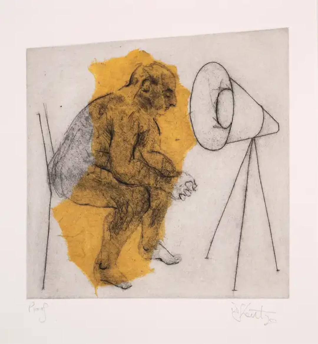 William Kentridge (b.1955) Untitled, from the HMV Set (The Artist