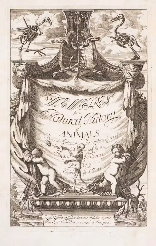 Perrault (Claude) Memoir's [sic] for a Natural History, first English