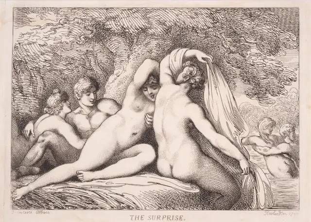Rowlandson (Thomas) Wood-Nymphs; The Surprise; The Fair Bather, 1799