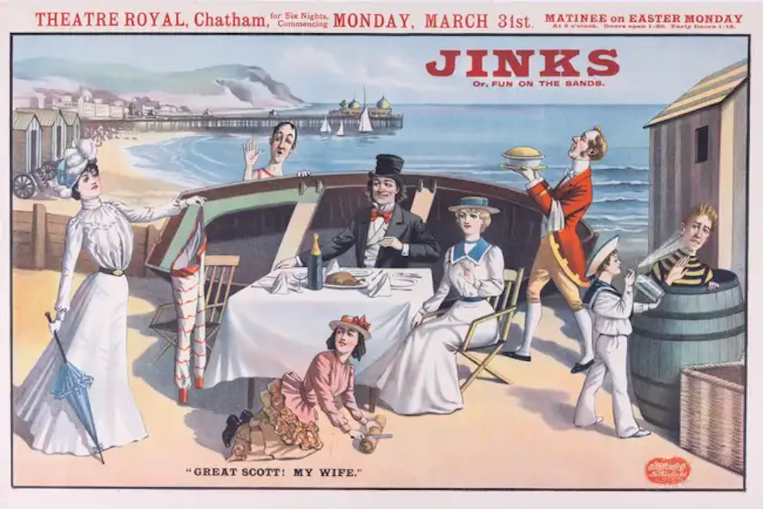Theatre.- [Tiller (John)] Jinks or, Fun on the Sands, two lithographed