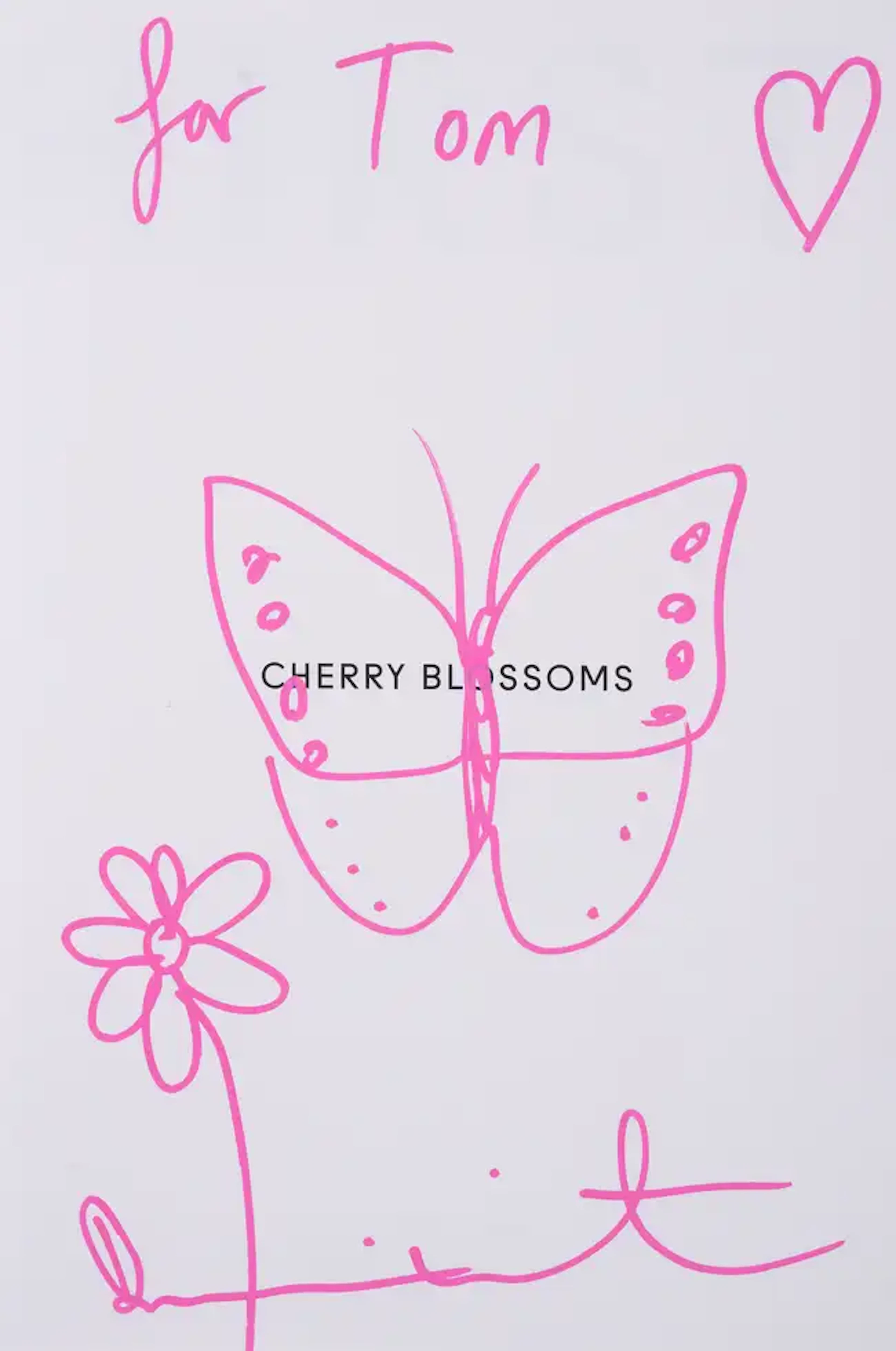 Damien Hirst (b.1965) Cherry Blossoms Book with Butterfly Drawing