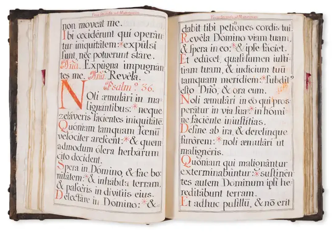 Breviary, Latin.- Oficio Divino, 146 leaves, manuscript on vellum
