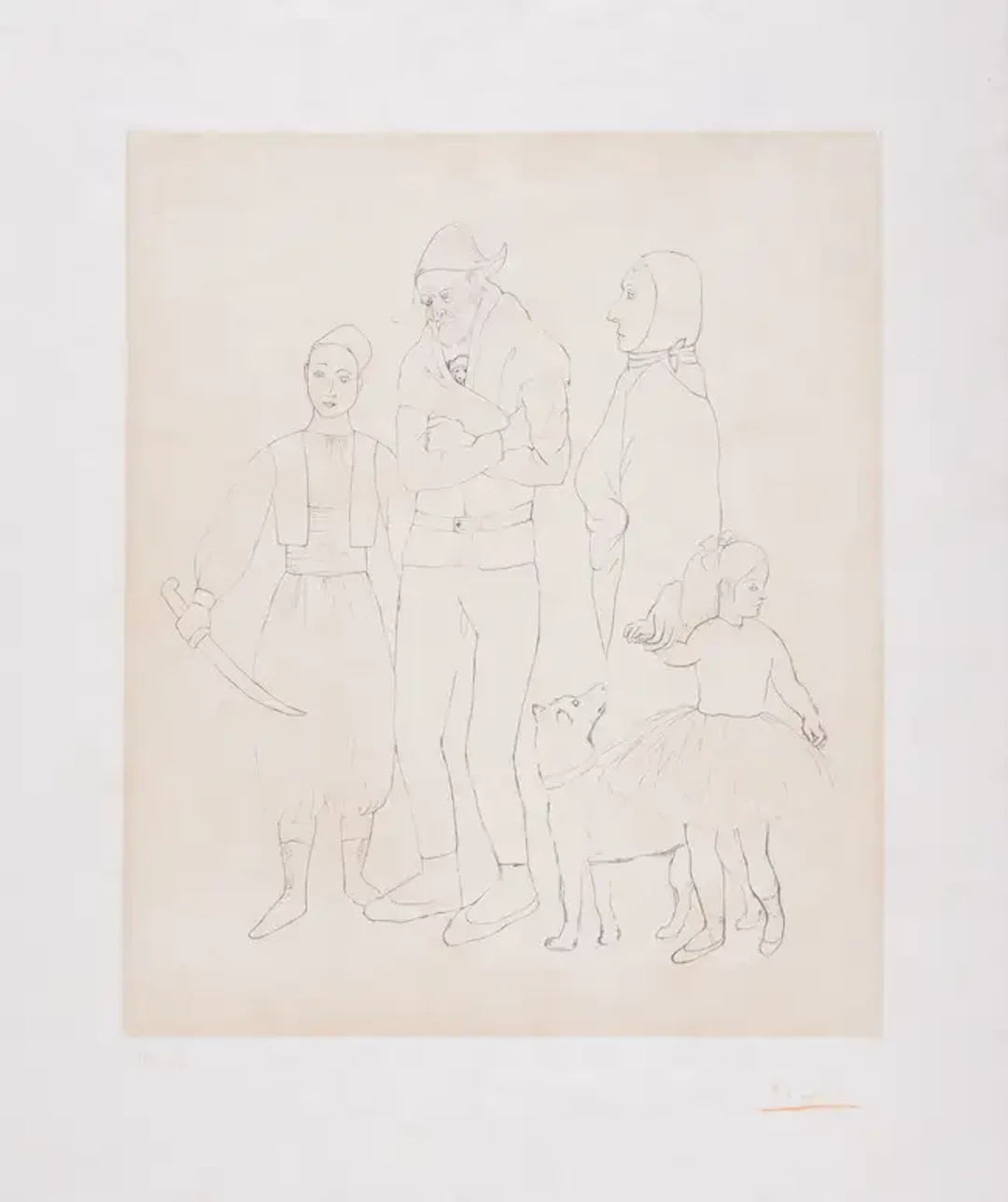 Pablo Picasso (1881-1973) after. Famille des Saltimbanques
