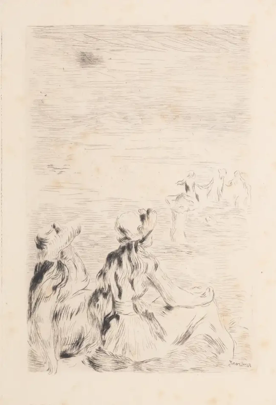Pierre-Auguste Renoir (1841-1919) Sur la Plage, à Berneval (Delteil