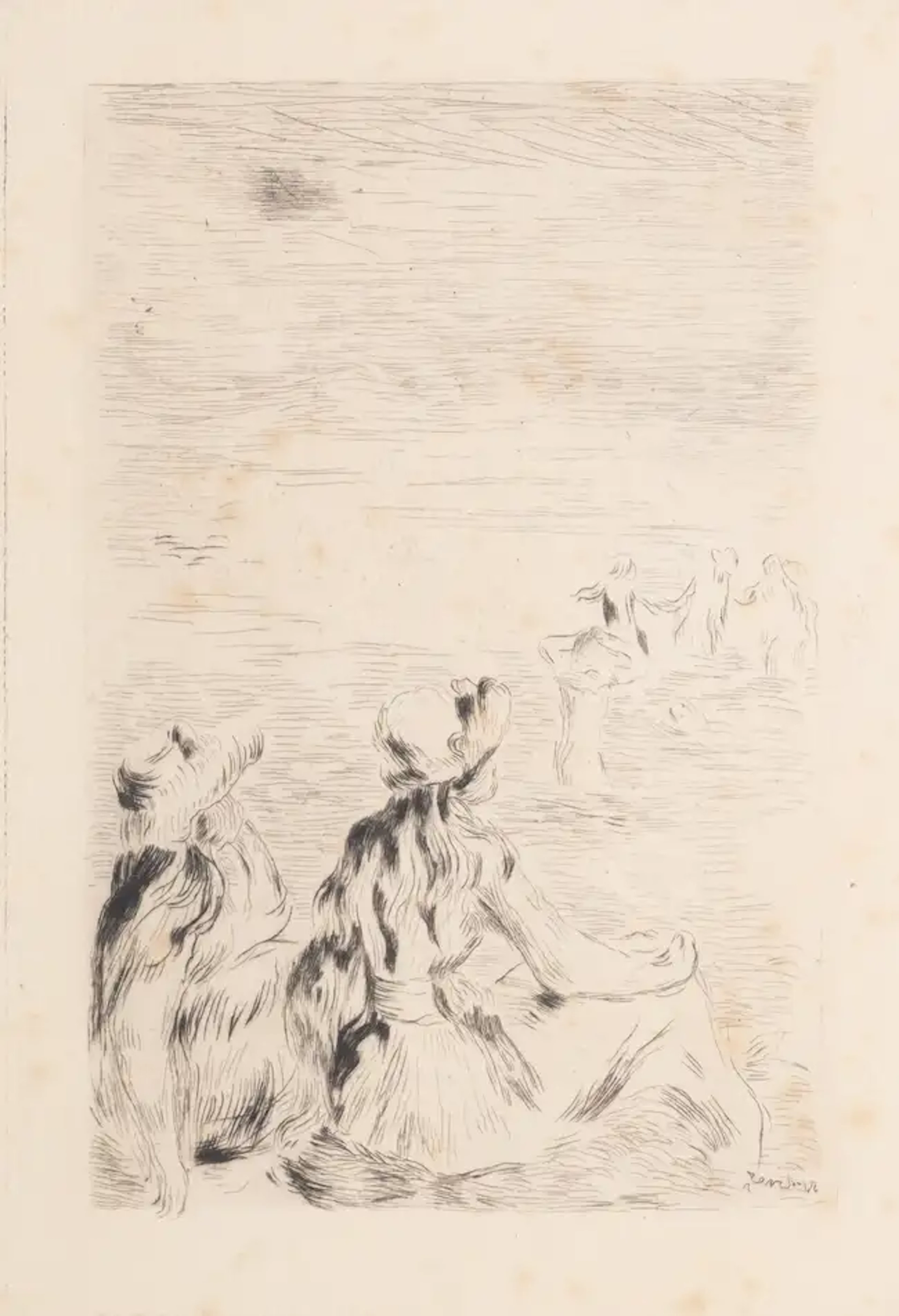 Pierre-Auguste Renoir (1841-1919) Sur la Plage, à Berneval (Delteil