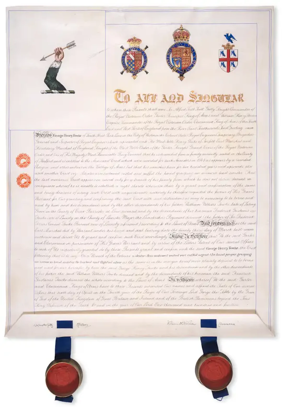 Heraldry.- Scott-Gatty (Sir Alfred) & Weldon (William H.) Grant of