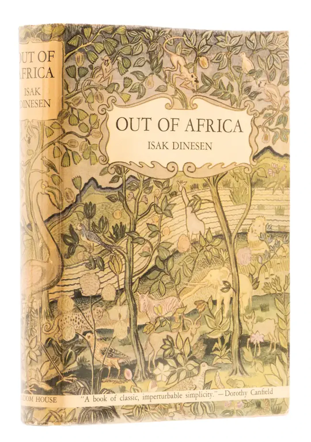 [Blixen (Karen)], "Isak Dinesen". Out of Africa, first American edition
