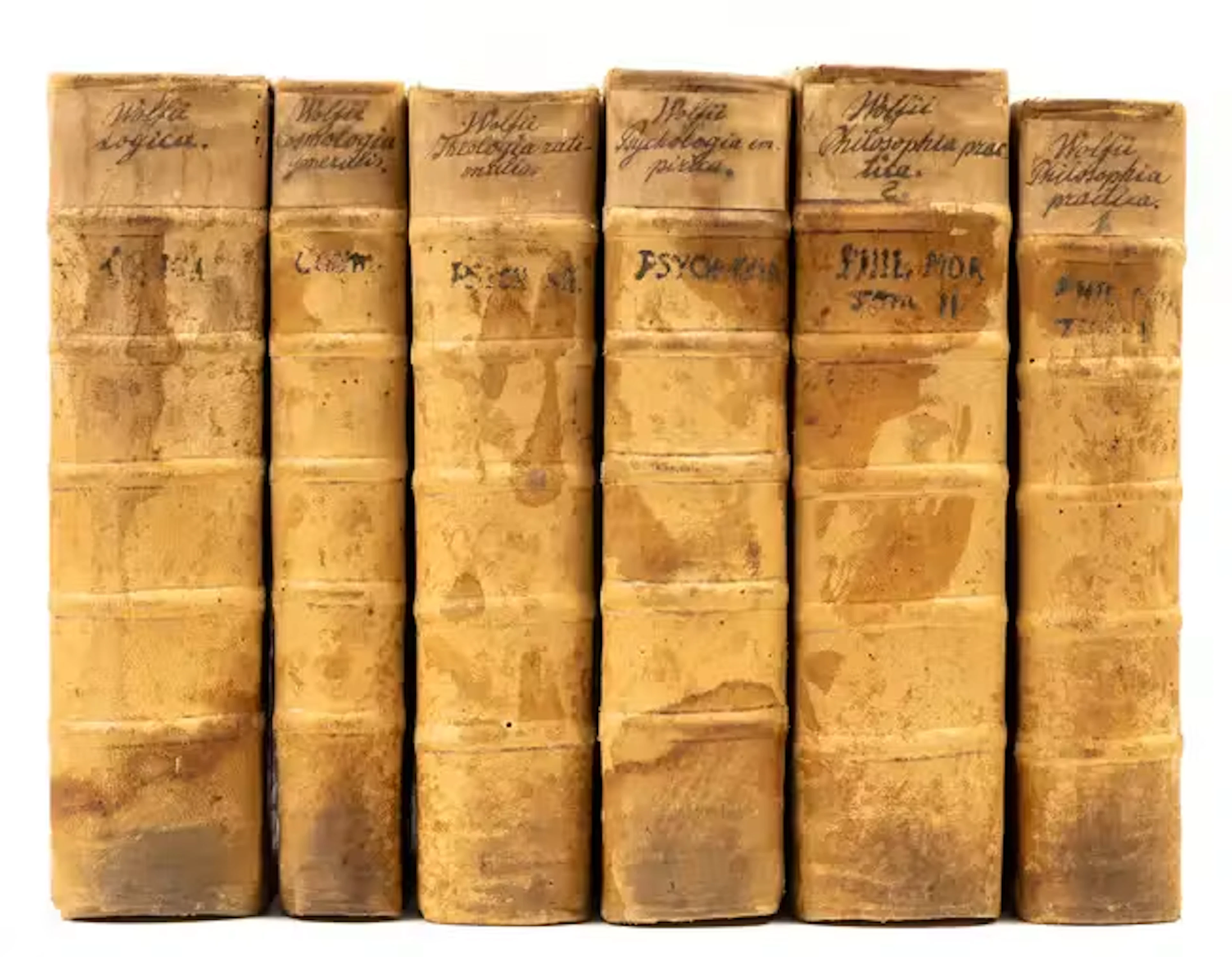 Wolff (Christian) [Works], 6 vol., Frankfurt & Leipzig, Renger, 1737-1744