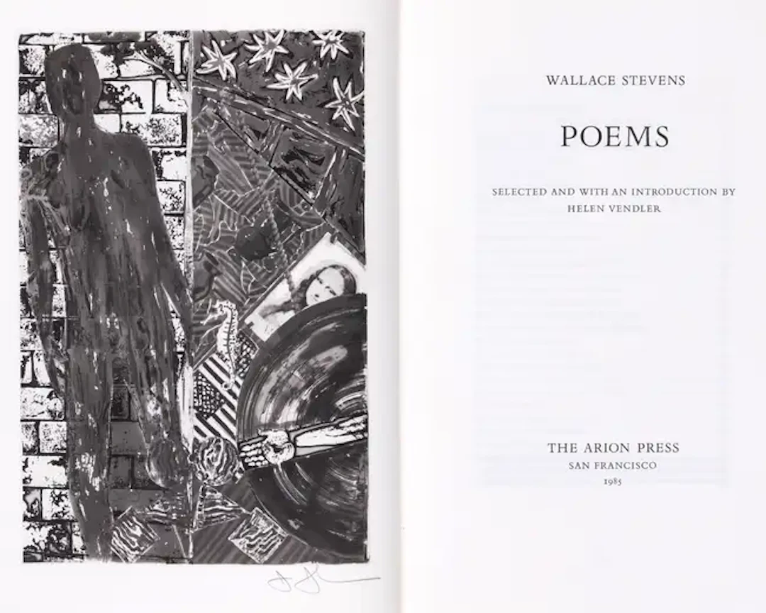 Arion Press.- Stevens (Wallace) Poems, one of 300 copies with frontispiece