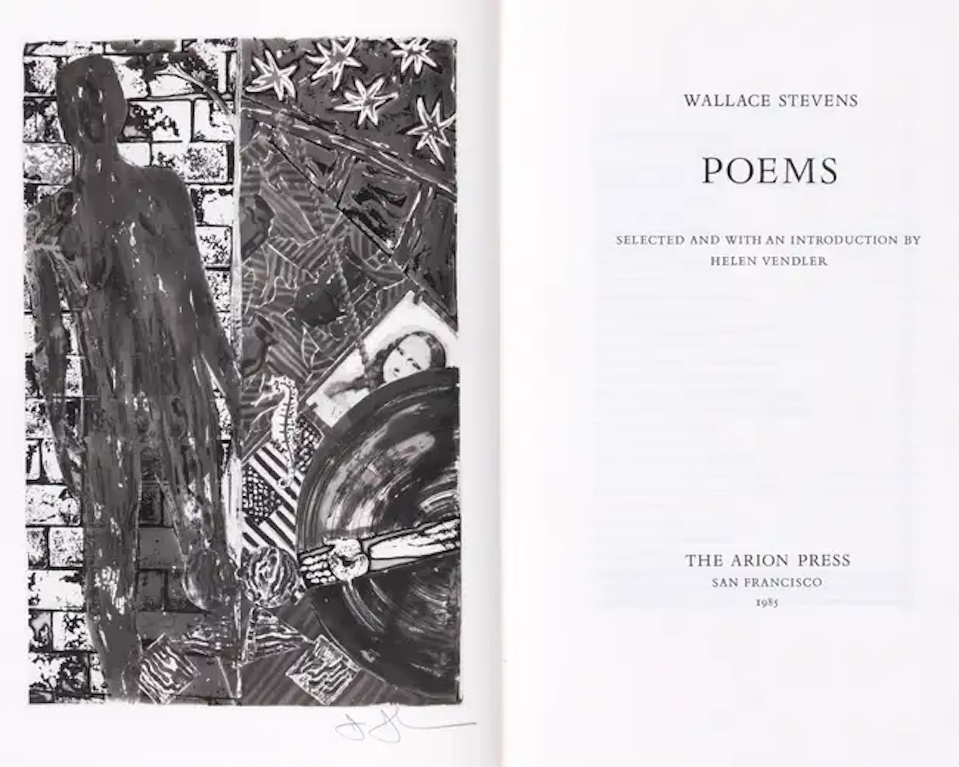 Arion Press.- Stevens (Wallace) Poems, one of 300 copies with frontispiece