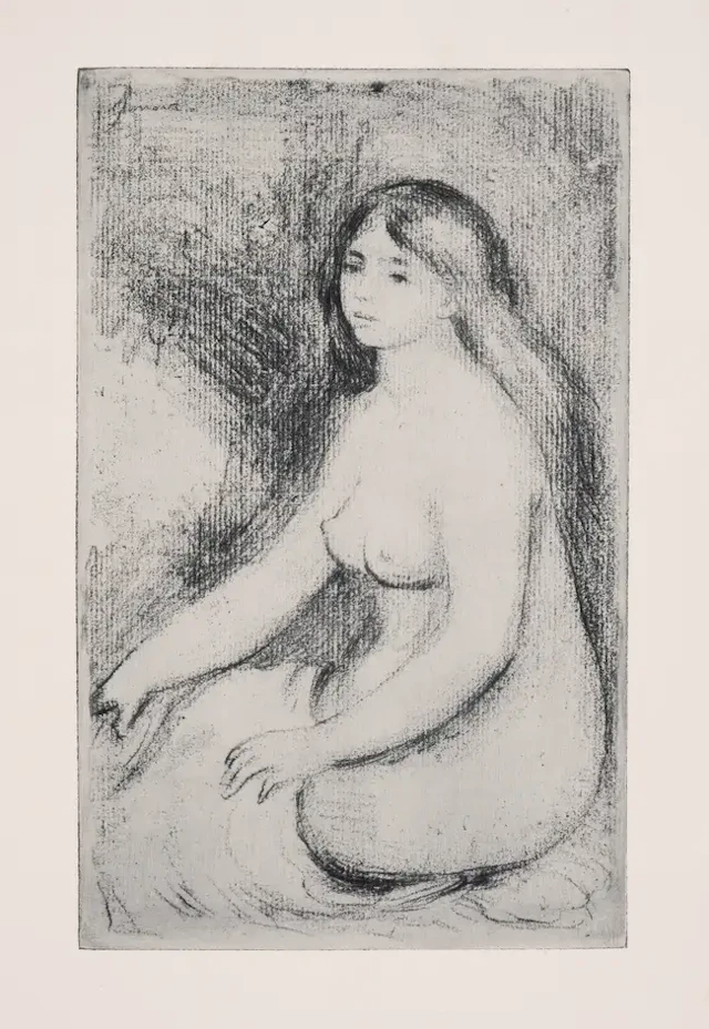 Pierre-Auguste Renoir (1841-1919) Baigneuse Assise (Delteil 11; Stella 11)