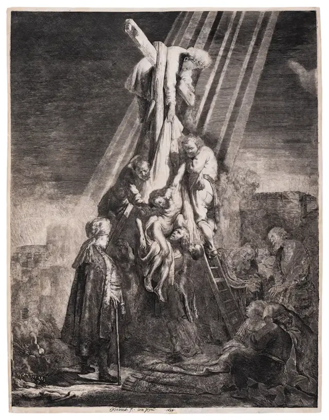 Rembrandt Harmensz. van Rijn (1661-1669) The Descent from the Cross:
