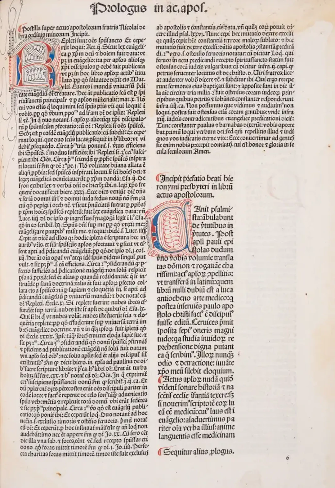 Bible, Latin.- Biblia Latina cum Postillis Nicolai de Lyra, New Testament