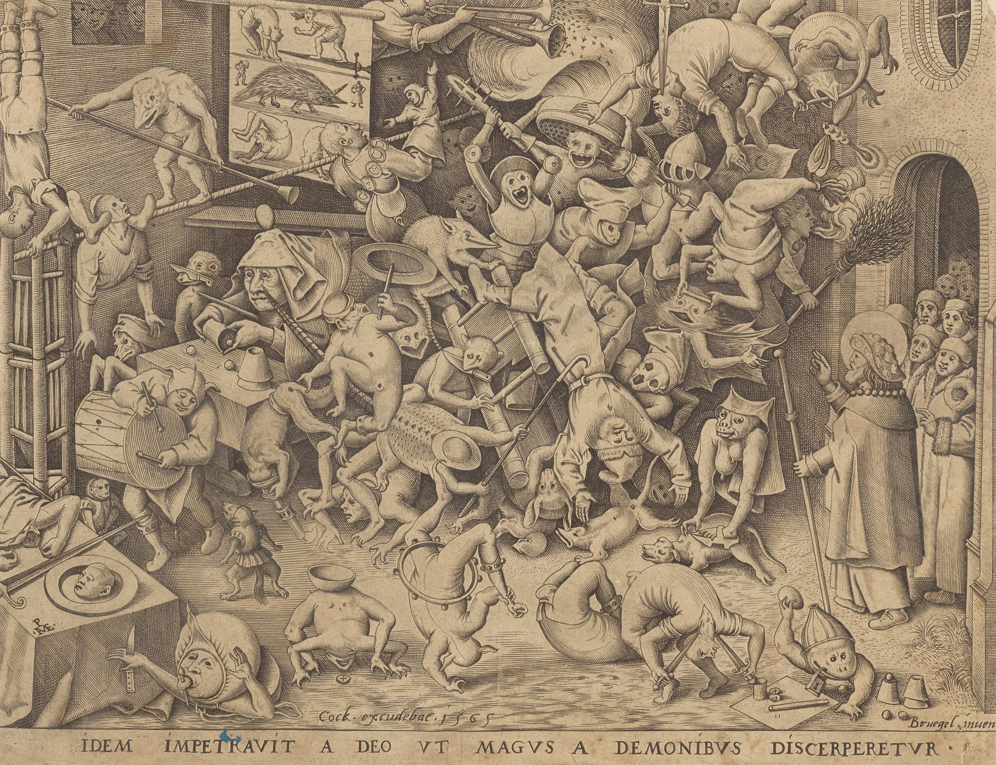 After Pieter Brueghel Elder (c.1525-69) by Pieter van der Heyden (c.1530-1572)