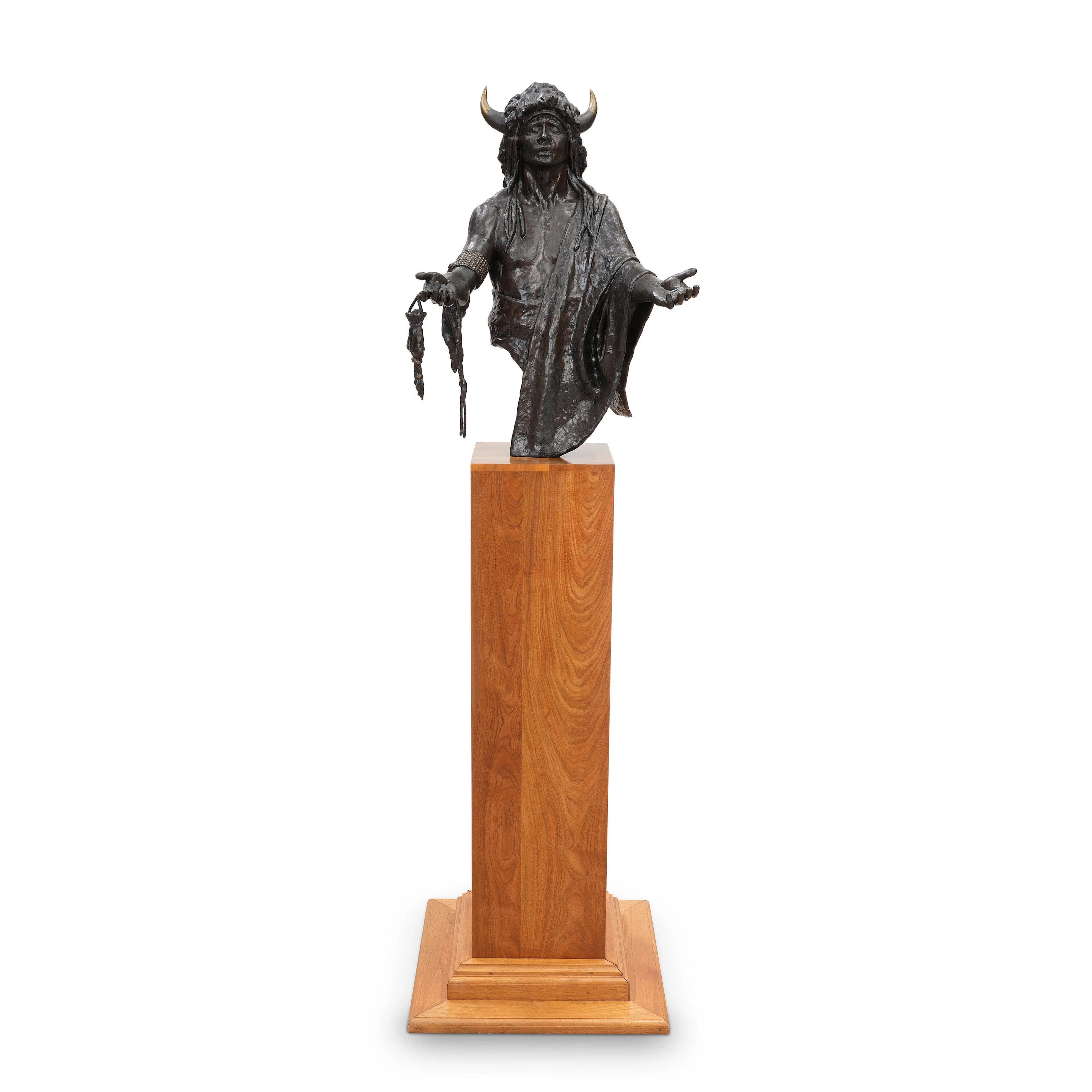 Joe (Joseph) Velázquez (1942-2021) The Offering 26 in. high, on a