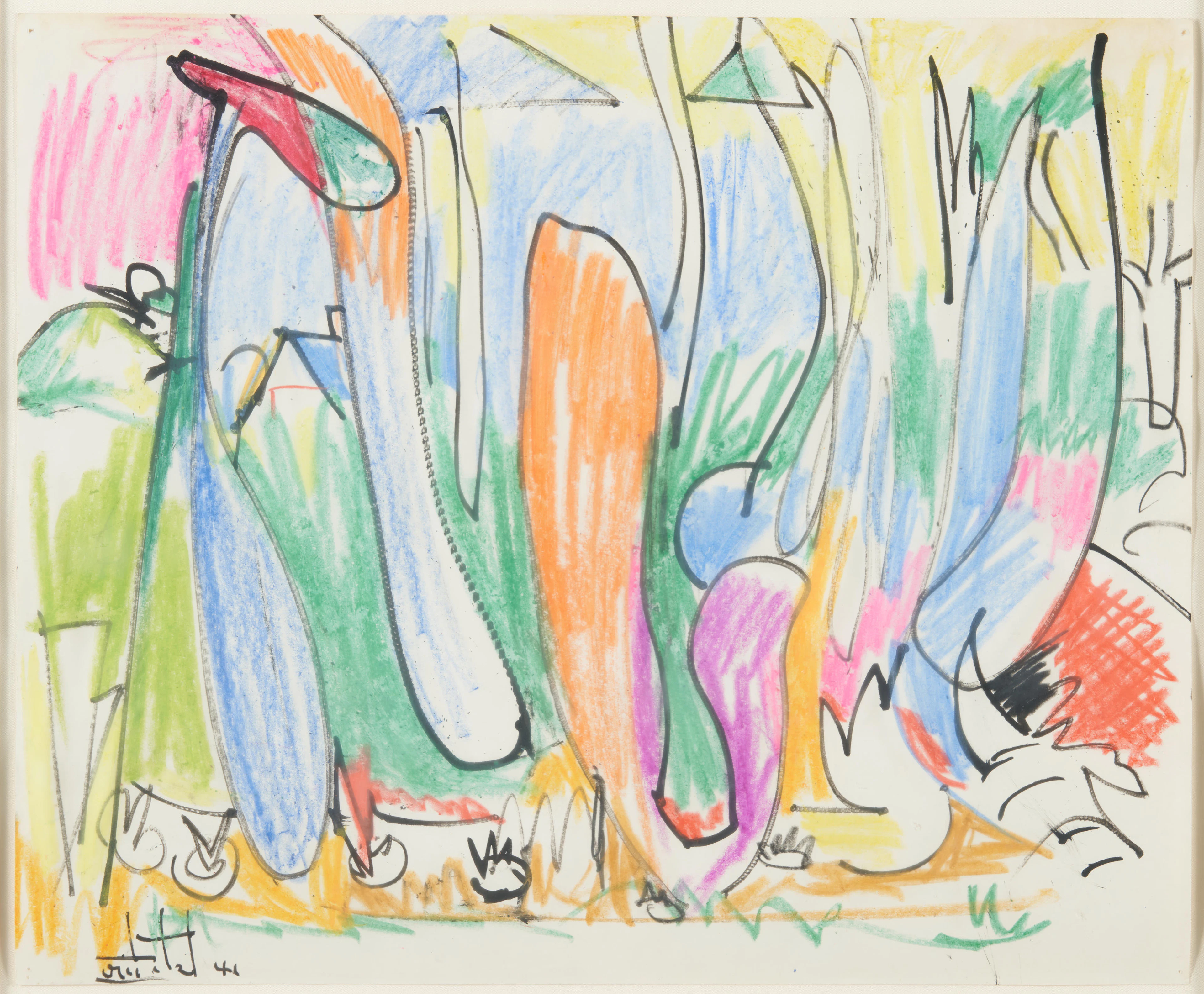 HANS HOFMANN (German/American, 1880-1966) Untitled