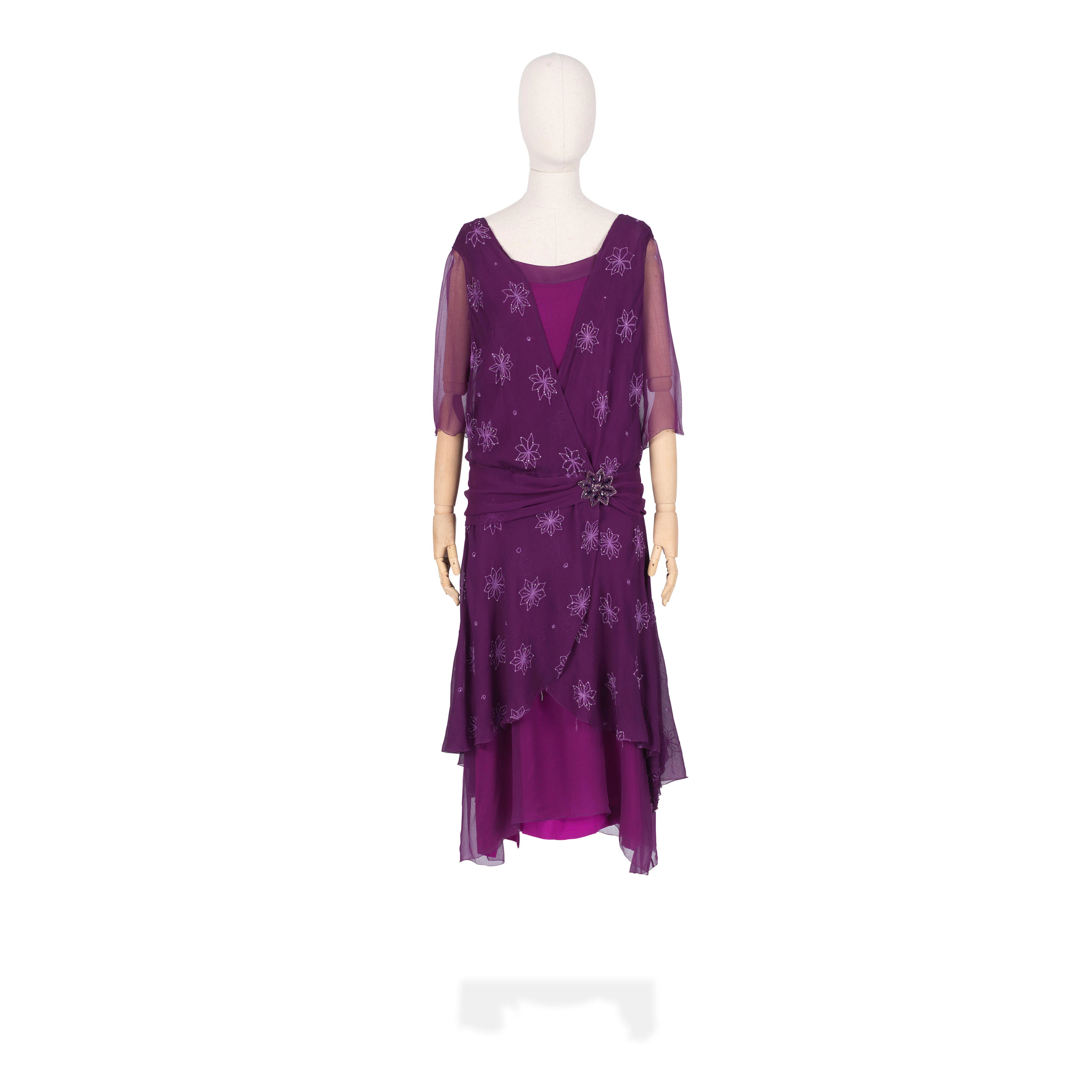 Michelle Dockery (as Lady Mary): Selection of purple evening dresses