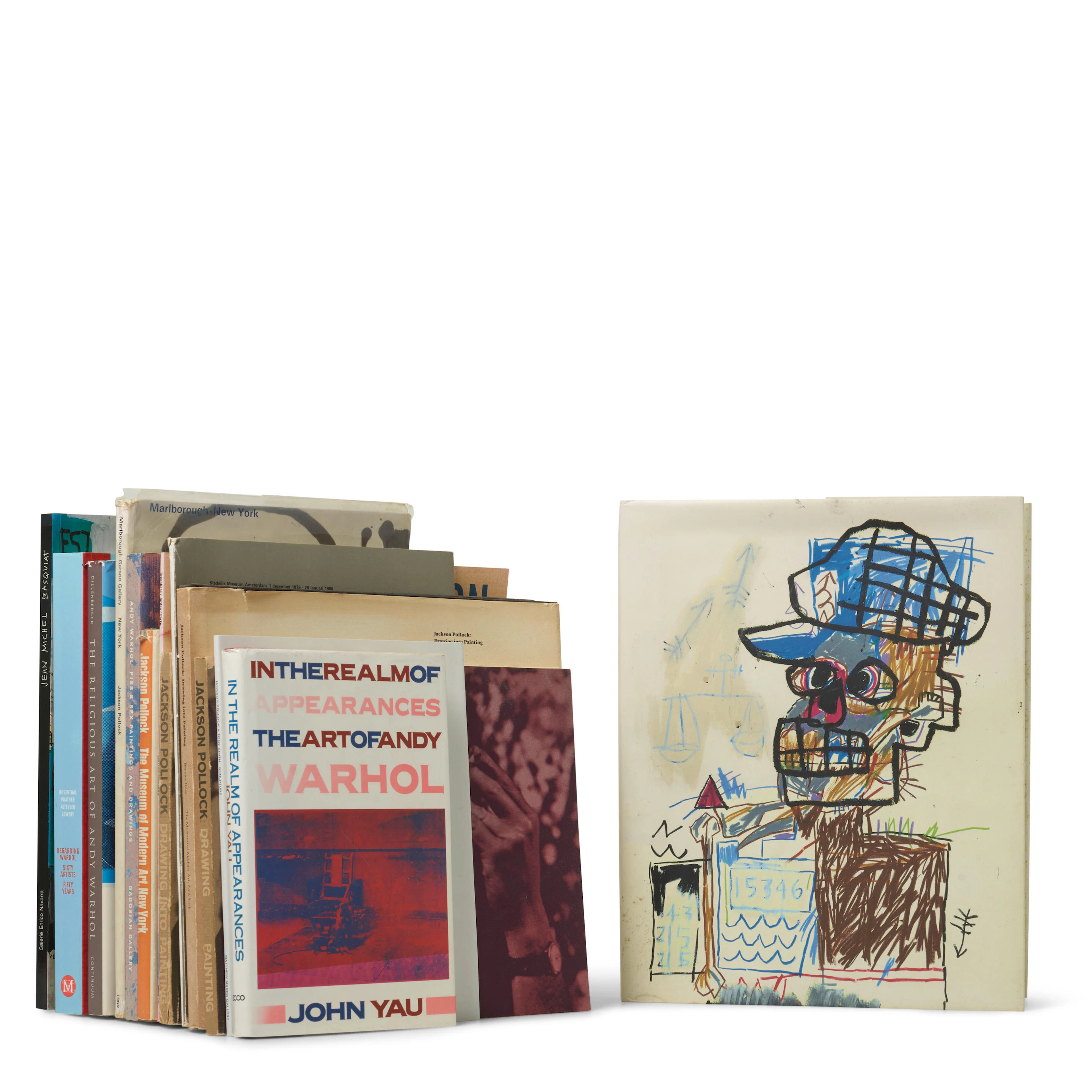 POLLOCK, WARHOL AND BASQUIAT. A group of books on Pollock, Warhol and Basquiat.