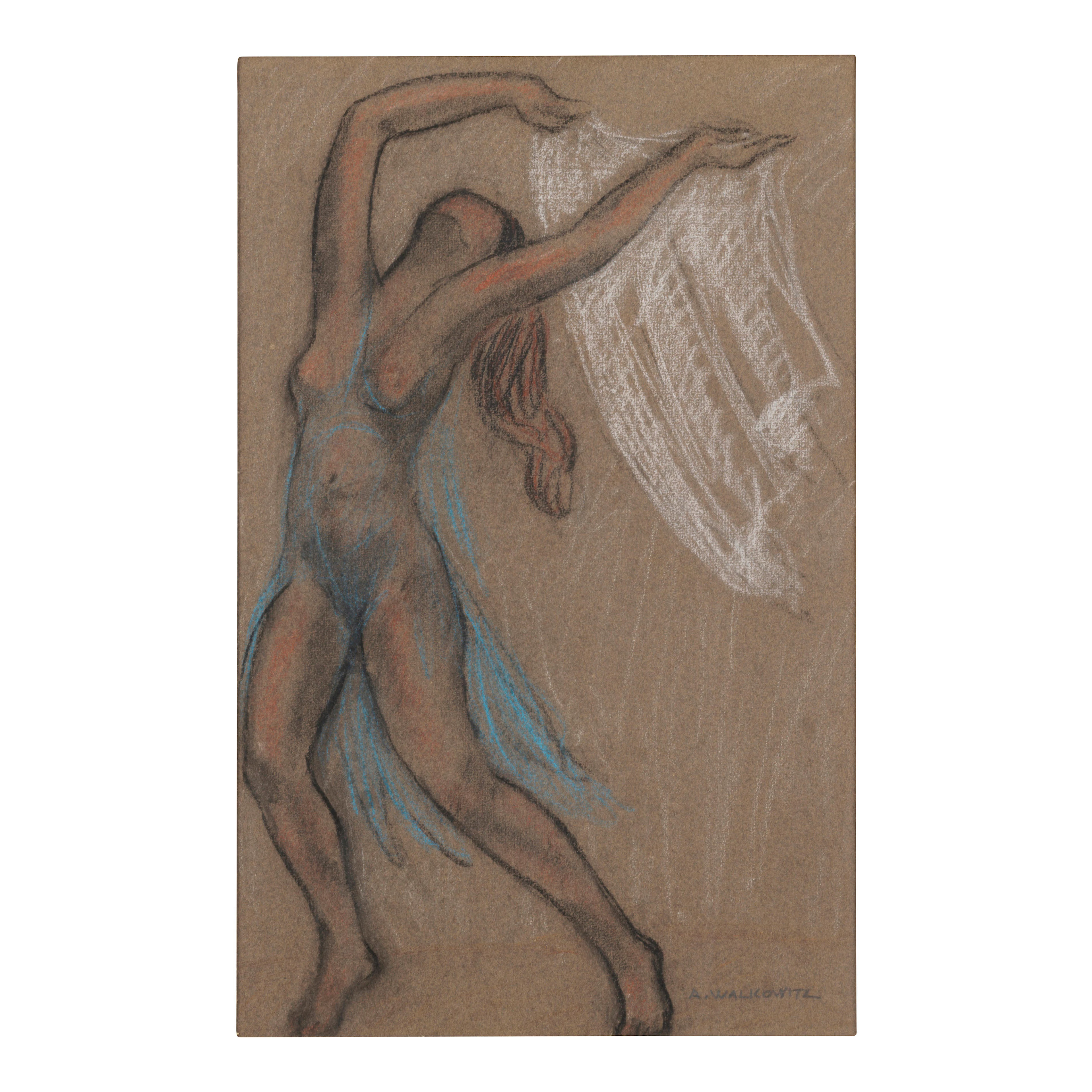 Abraham Walkowitz (1878-1965) Isadora Duncan 18 7/8 x 12 1/8 in. (47.9