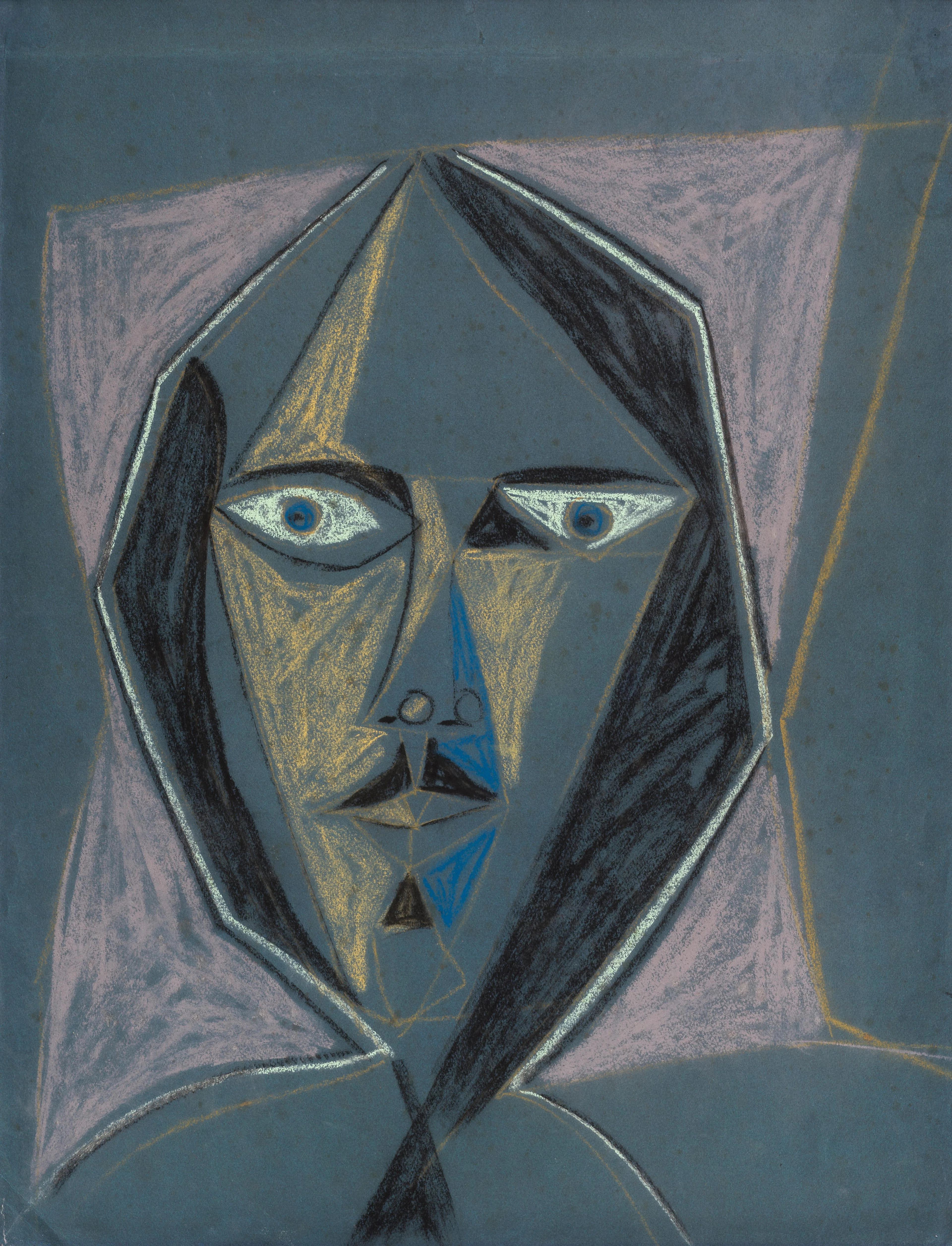 John Craxton R.A. (British, 1922-2009) Head of a Shepherd 65 x 50