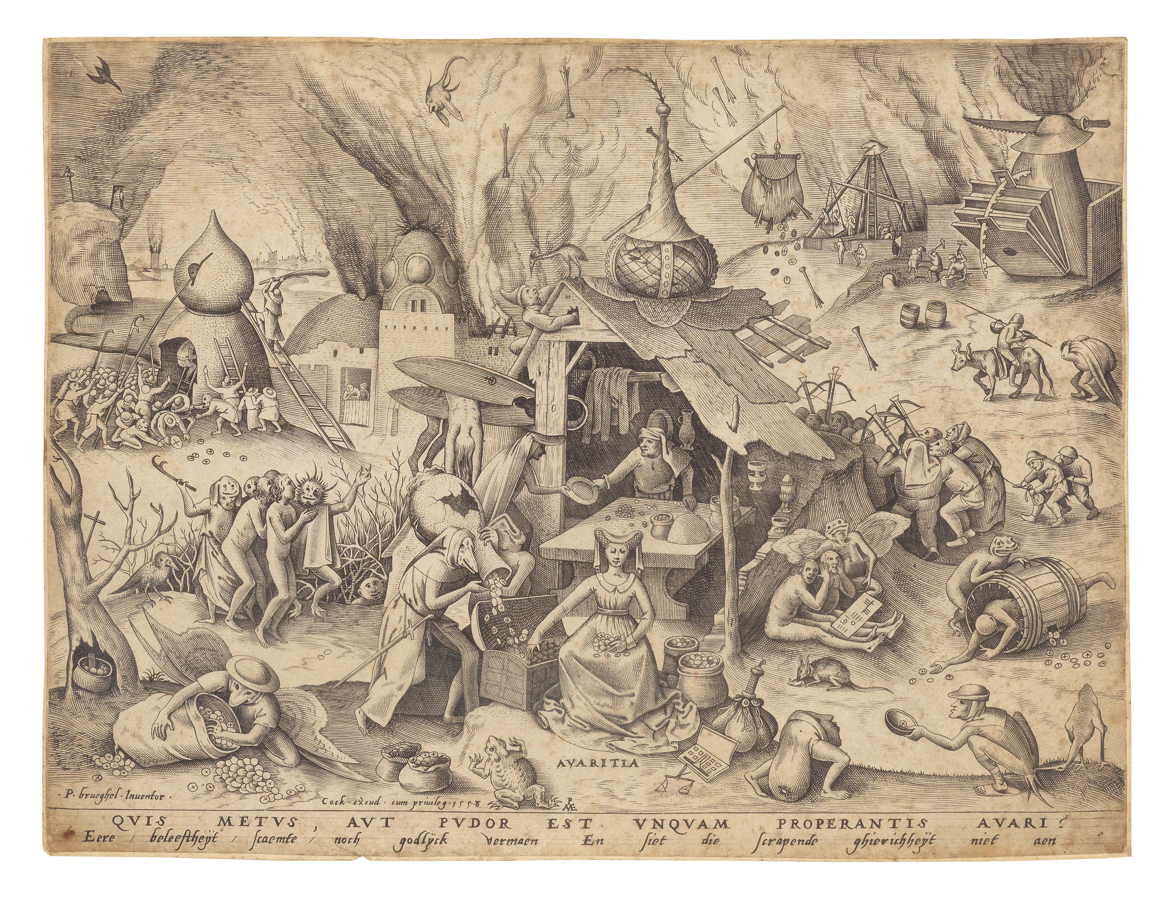 After Pieter Brueghel Elder (c.1525-69) by Pieter van der Heyden (c.1530-1572)