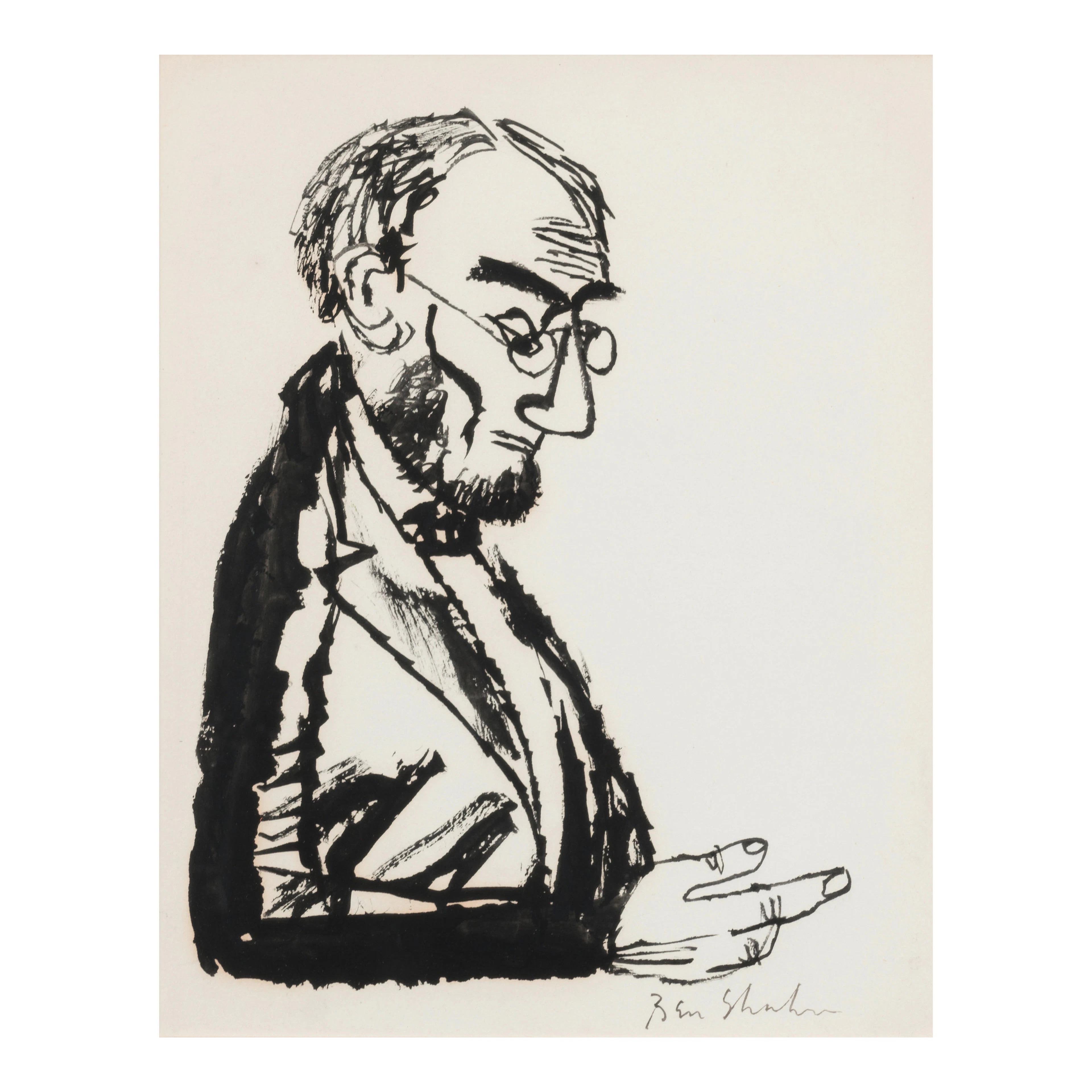 Ben Shahn (1898-1969) A. Lincoln 11 3/4 x 9 3/8 in. (29.8 x 23.8 cm.)