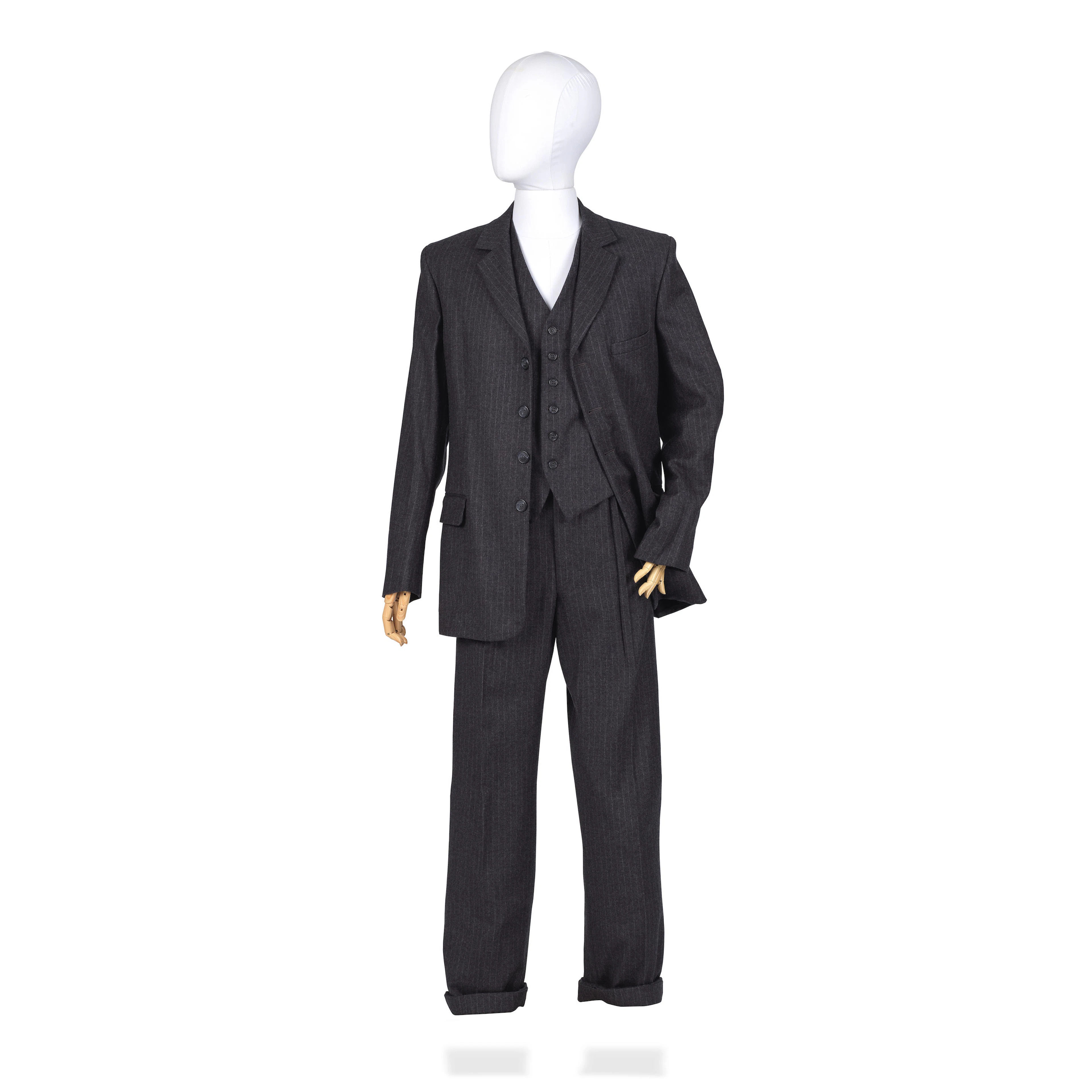 Tom Cullen (as Lord Gillingham): Three-piece grey day suit Various