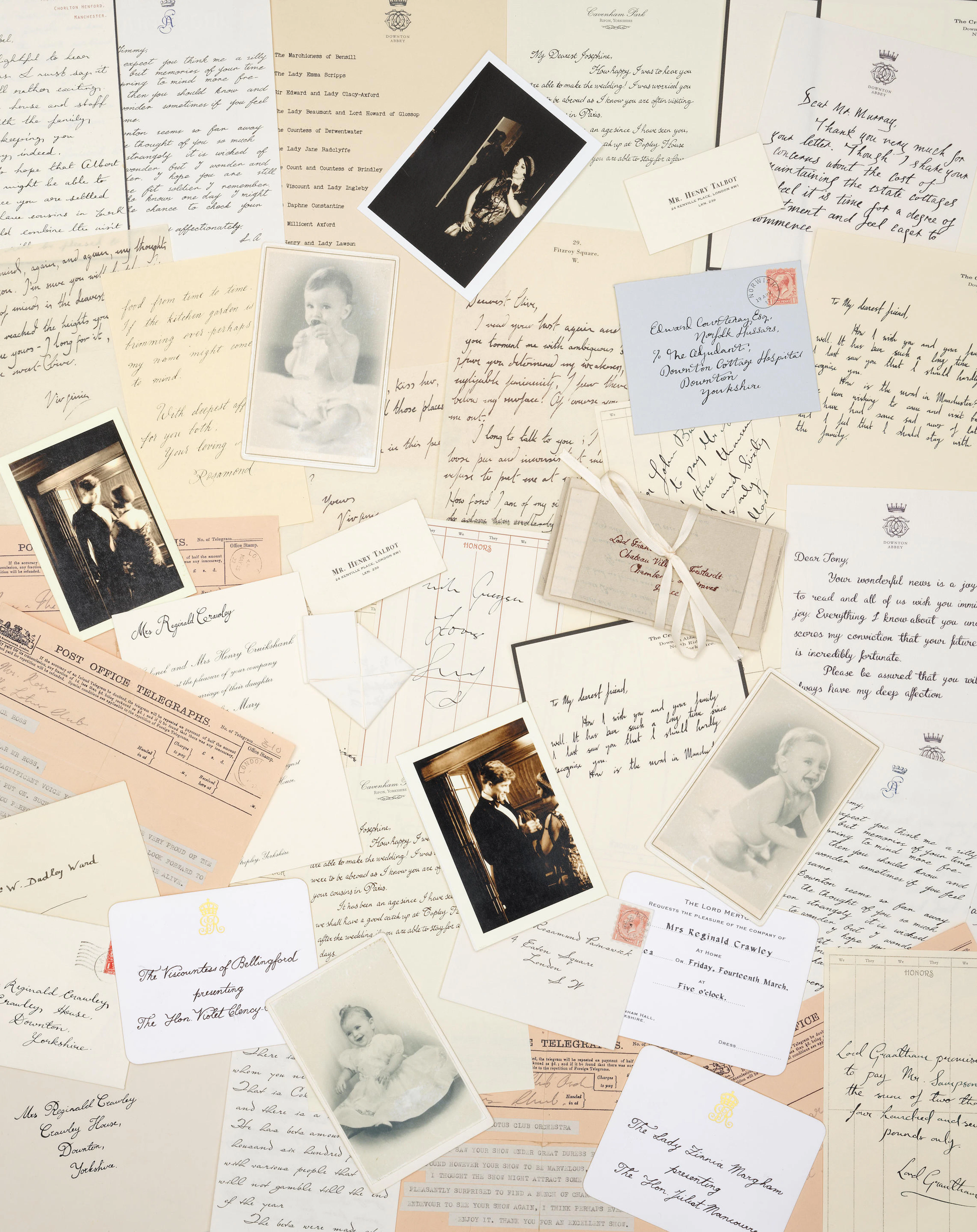 'Upstairs': A large selection of letters and ephemera production made