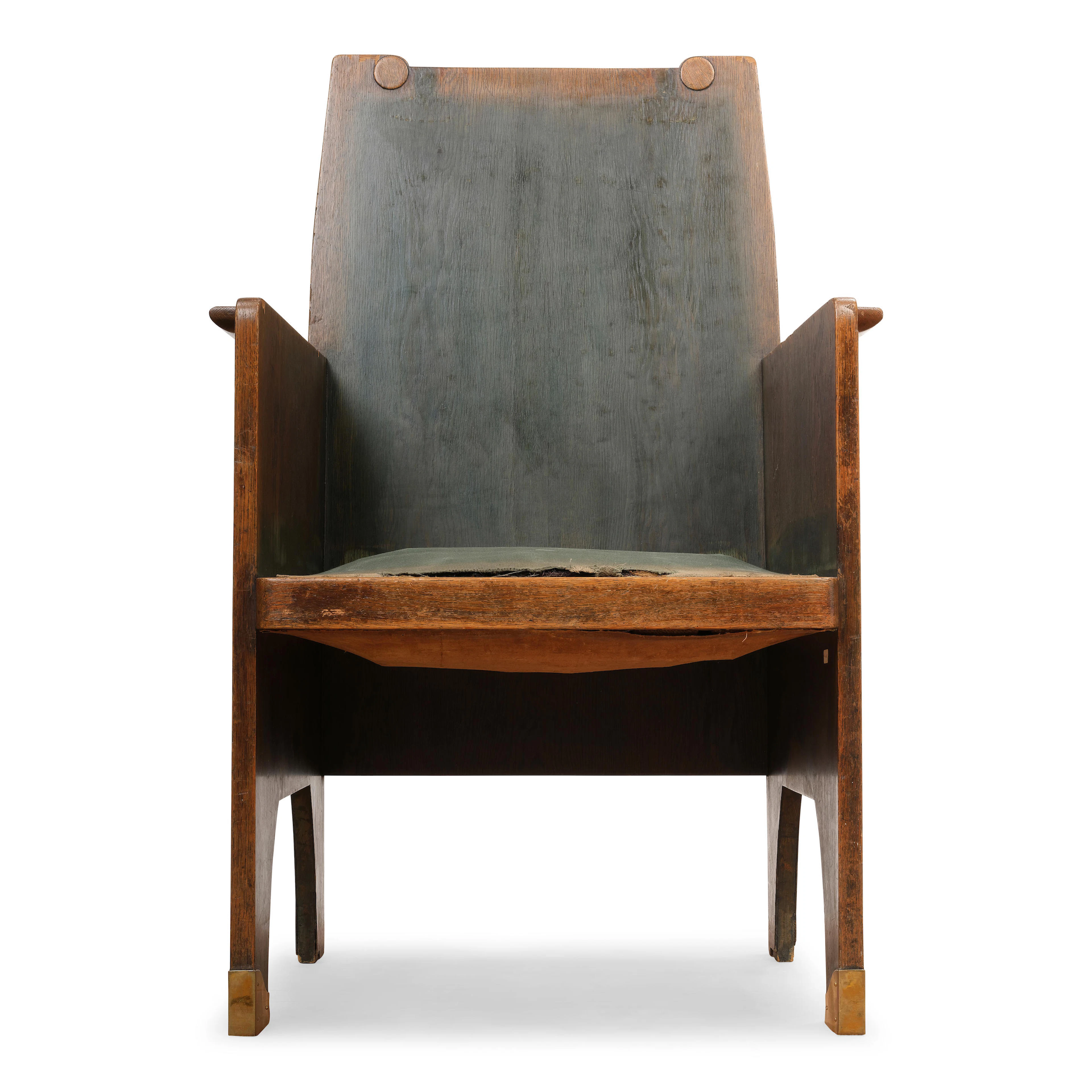 ATTRIBUTED TO JOSEF HOFFMANN (1870-1956) Rare Armchaircirca 1900for