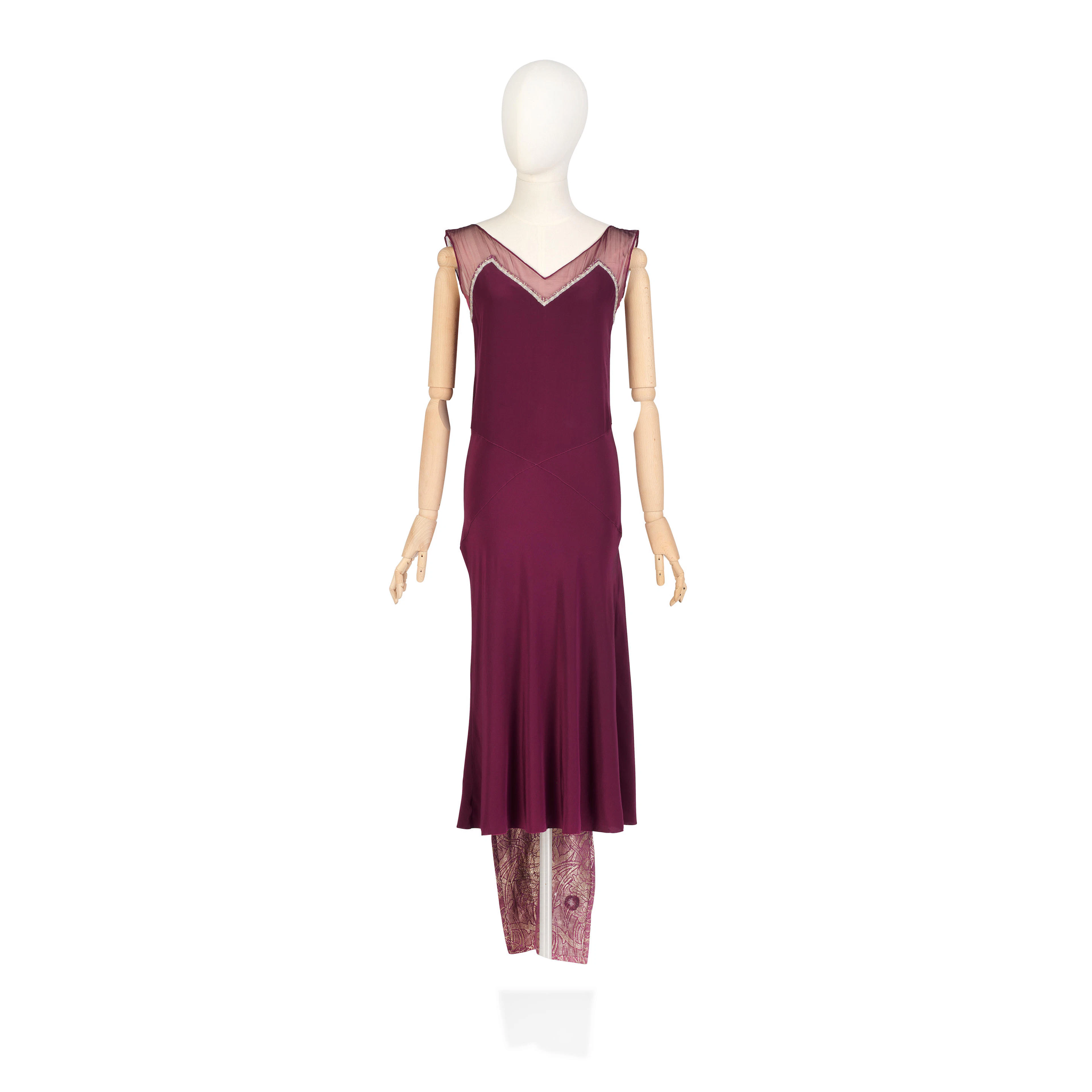 Michelle Dockery (as Lady Mary): Magenta silk slip dress Season 6, Episode 1